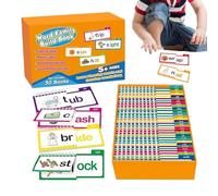 Leer Y Rhyme Book, Word Family Books | Leer Rhyme Word Family Build Activity Book | Vocabulario de Materiales educativos de la Infancia, Aprender a Leer fonética para Les