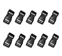 leersao 10 Piezas Hebillas de Correas, 25 mm, Hebilla de Liberación Lateral de Plástico, para Equipaje, Mochila