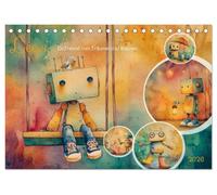 Leevi - Ein Freund zum Träumen und Staunen (Tischkalender 2026 DIN A5 quer), CALVENDO Monatskalender: Ein kleiner Roboter zwischen Spaß und Poesie