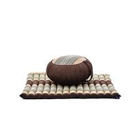 Leewadee Cojín de Meditación Zafu & Zabuton Set 70 x 70 cm Kapoc