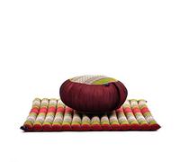 Leewadee Cojín de Meditación Zafu & Zabuton Set 70 x 70 cm Kapoc