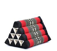 LEEWADEE Cojín Triangular Tailandés 50 x 33 x 33 cm - Kapoc Respaldo