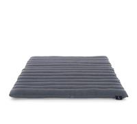 LEEWADEE colchoneta de meditación Zabuton - Cojín de Suelo Cuadrado, Asiento tailandés de Yoga Hecho de kapok, 70 x 70 cm, Antracita