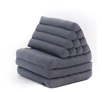 LEEWADEE - Cómodo Colchón De Suelo con Cojín De Lectura, Futón Japonés, Cama Plegable O Esterilla De Masaje Tailandés, 170 x 53 cm, Antracita