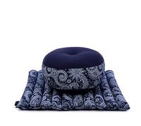 Leewadee Set Meditación Compacto Zafu & Zabuton 50 x 50 cm - Pequeño Kapok Cojín Yoga Zen
