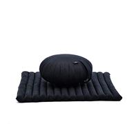 Leewadee Set Meditación Zafu & Zabuton 70 x 70 cm - Kapok Cojín Yoga Zen Zazen Loto