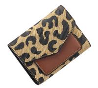 LEEXTON Monedero pequeño para mujer con protección RFID, mini monedero corto para mujer, de piel con cremallera, exquisito monedero, marrón, Clásico