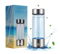LEEZEL Generador de Agua de Hidrógeno, Botella de Agua de Hidrógeno Portátil, Botella Lonisator Portátil 240 ML, Carga USB Portátil para Casa, La Oficina o de Viaje