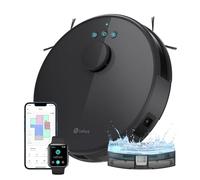 Lefant M1 Robot Aspirador y Fregasuelos, 5500Pa Potente Succión, 200mins, Navegación Láser con dToF, Mapeo Multinivel, Limpieza Personalizada, Zonas de Exclusión, Alexa/App/Apple Watch/WiF
