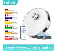 LEFANT M1 Robot Aspirador y Fregasuelos con Exacto Mapeo Multi Piso (LDS), Zona Prohibida, Robot Aspirador Succión de 4000 Pa, Batería de 4000 mAh,Control App/Alexa/Goole, Tanque de ólidos y Mixto M1-