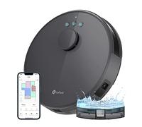 LEFANT M1 Robot Aspirador y Fregasuelos con mapeo, 4000Pa, 200 Min, Navegación Láser (LDS), Zona Prohibida, Aspirador Robot de 32 cm, Control WiFi/App/Alexa - Ideal para el Hogar Inteligente, Gris