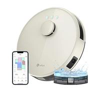 LEFANT M1 Robot Aspirador y Fregasuelos con mapeo, Robot Aspirador Límite Virtual del Algoritmo Slam de Navegación LDS, Succión 4000Pa, Diámetro 32cm, Wi-Fi/App/Control de Alexa, Champán