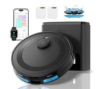 LEFANT M2 Plus Robot Aspirador y Fregasuelos, 6000Pa, con Vaciado Automático Polvo, Navegación Láser dToF, Mapeo del Hogar, Limpieza Personalizada, 140min Autonomía, WiFi 2.4G/5G/Alexa/App/iWatch