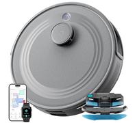 LEFANT M2 Robot Aspirador y Fregasuelos 6000pa, 240min Automático, 5200mAh,navegación Láser, Evitación PSD, Limpieza Personalizada, App/Alexa/WiFi, Ideal para Limpiar Mantas y Pelos Mascotas