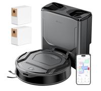 Lefant M210 Plus Robot Aspirador y Fregasuelos con 6000Pa Succión | Autovaciado 75 Días, 150min Autonomía, Mapeo Láser ToF, Obstáculos 190° PSD, Detecta Alfombras, Mascotas, Gris