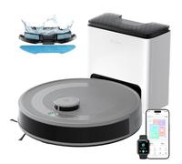 Lefant M2S Plus Robot Aspirador y Fregasuelos con Mapeo, 10000Pa, 240min, Autovaciado para 75 Días, Navegación dToF, Evasión Obstáculos PSD 190°, 5G WiFi/Alexa/App, Gris