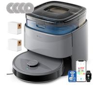 LEFANT M3 MAX Robot Aspirador y Fregasuelos, Todo-en-Uno 20 000 Pa, Auto-Lavado/Secado Mopa, Auto-Vaciado 3,2L, Evita Obstáculos, Ideal para Hogares