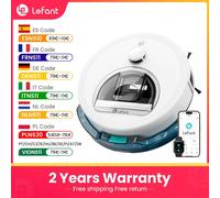 Lefant M330S Robot aspirador 3 en 1, succión de 5000 Pa, navegación DToF, mapeo, zonas virtuales, evitación de obstáculos PSD, 150 min, conectado por Alexa/APP/WiFi BLANCO