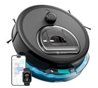 Lefant M330 Pro Robot Aspirador y Fregasuelos con Mapeo 3 en 1, 5000Pa | 150 min, Evitación de Obstáculos PSD 190°, Navegación dToF, Zonas Virtuales, 2,4GHz y 5GHz WiFi/Alexa/App, Negro