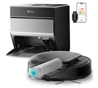 Lefant M5 Pro Robot Aspirador y Fregasuelos con Base de Autovaciado, 18000 Pa, 120 Días Autolimpieza, Autovaciado 3,2L, Lavado 75℃, Navegación Láser dToF, WiFi 5G/App/Alexa, Plateado