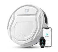 LEFANT Robot Aspirador 2000Pa, Mini Aspirador Robot 120 Min Autocargable, Limpieza Zig-Zag, Silencioso, Sensor de Anticolisión 6D, App/Alexa/Bluetooth, para Pelo de Mascotas y Suelos Duros, M210