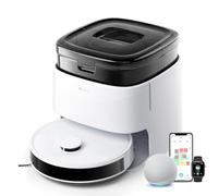 LEFANT Robot Aspirador M3 Gen1 con estación de succión 10000Pa, Robot Aspirador con función de fregona, 220 Minutos, Robot Aspirador con navegación dToF, prevención de obstáculos PSD de 190°, Vaciado