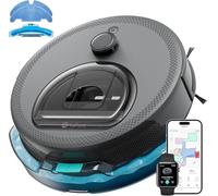 Lefant Robot Aspirador M330 Pro 3 en 1, Aspirador Robot Aspirador 5000Pa, navegación DToF, mapeo, Zonas virtuales, prevención de obstáculos PSD, 150 Minutos, Conectado por Alexa/App/WiFi