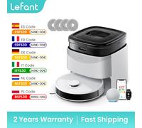LEFANT Robot aspirador M3L, succión de 12000 Pa, estación base todo en uno, navegación DToF, paño giratorio doble M3L