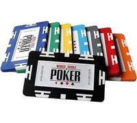 LEFAY 25 fichas de póker ABS rectangulares Europeas de 30 g for Juegos de conteo como Texas Hold'em, Blackjack y póker Profesional.(Red)