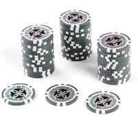 LEFAY 50 fichas de póker Monte Carlo, fichas de Arcilla de 14 Gramos for Texas Hold'em, fichas de póker Blackjack con núcleo metálico láser.(50PCS $1)