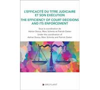 L'efficacité du titre judiciaire et son exécution