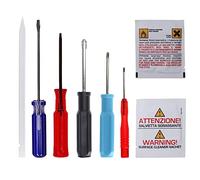 LeFix Paquete 6 en 1 kit de herramientas de reparación de portátiles, 5 destornilladores, 1 escritura de plástico, 2 toallitas IPA, kit diseñado para portátiles HP