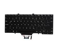LeFix Teclado para laptop, español latino, teclado retroiluminado, sin puntero, compatible con Dell Latitude 5400 5401 5410 5411 7400 7410 Notebook PC, punto único, 0Y1F5W