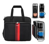 LEFOR·Z Bolsa de Viaje para cafetera Compatible con Keurig K-Slim/K-Express/K-Iced/Ninja PB051/PB041ST, Funda de Transporte para cafetera de una Sola porción con múltiples Bolsillos para cápsulas