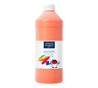 Lefranc & Bourgeois 188524 Kinder Gouache para pintura, 1L, Naranja
