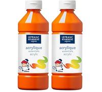 Lefranc Bourgeois 188527 Pintura Acrílica Líquida, Naranja, 500 ml (Paquete de 2)