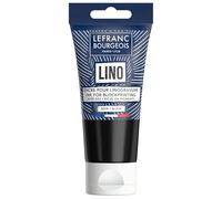 Lefranc Bourgeois 302188 Tinta para linograbado a base de agua - Tinta para impresión en relieve y grabado en linóleo, apta para papel, tela, escuela, arte y proyectos DIY - Negro, 75 ml
