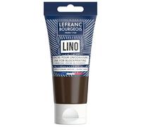 Lefranc Bourgeois 302195 Tinta para linograbado a base de agua - Tinta para impresión en relieve y grabado en linóleo, apta para papel, tela, escuela, arte y proyectos DIY - Sombra tostada, 75 ml