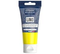 Lefranc Bourgeois 302196 Tinta para linograbado a base de agua - Tinta para impresión en relieve y grabado en linóleo, apta para papel, tela, escuela, arte y proyectos DIY - Amarillo limón, 75 ml