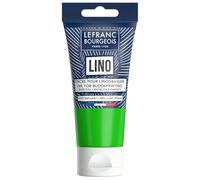 Lefranc Bourgeois 302199 Tinta para linograbado a base de agua - Tinta para impresión en relieve y grabado en linóleo, apta para papel, tela, escuela, arte y proyectos DIY - Verde brillante, 75 ml