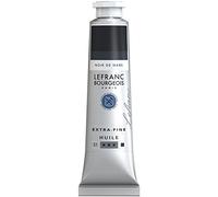 Lefranc Bourgeois 405141 Óleo Extra Fino brillante y vibrante - Negro de Marte, 40 ml