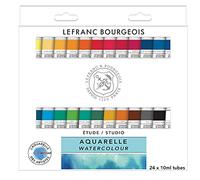 Lefranc Bourgeois Acuarela Studio - Set de 24 tubos de acuarela, colores surtidos