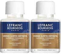 Lefranc Bourgeois Barniz Fino para Gouache y Acuarela, Frasco de 75ml (Paquete de 2)