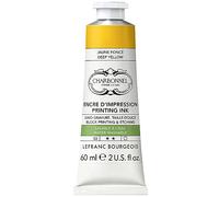 Lefranc Bourgeois Carbonnel 301491 Pintura de impresión de cobre lavable con excelente resistencia a la luz, vegano, 100% libre de disolventes, tubo de 60 ml, color amarillo oscuro