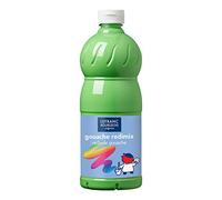 Lefranc Bourgeois Educación, gouache líquida Redimix, témperas para niños, 1L verde claro, pinturas para niños y manualidades