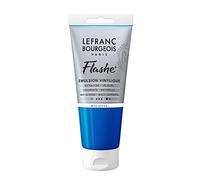Lefranc Bourgeois Flashe Pintura acrílica, Azul océano, 80ml Tube - Vinylfarbe