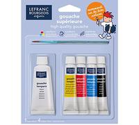 Lefranc Bourgeois Gouache en Tubos, Goauche, Multicolor, Juego de 5 Piezas