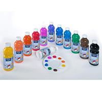 Lefranc Bourgeois - Gouache líquido lavable 12 x 500 ml, Multicolor