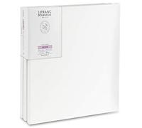 Lefranc Bourgeois Keilrahmen aus Fichtenholz - Marco estable de madera de abeto, lienzo prepintado blanco acrílico y pinturas al óleo, algodón, estudio, 40 x 40 cm