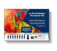 Lefranc Bourgeois Óleo Fino - Kit de iniciación (8x20ml, 1x40ml, 2 médiums, 1 espátula y 2 pinceles)